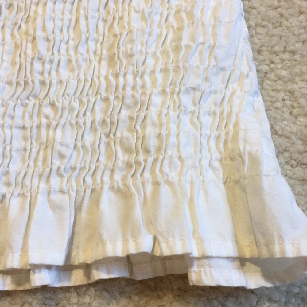 GAP white ruched